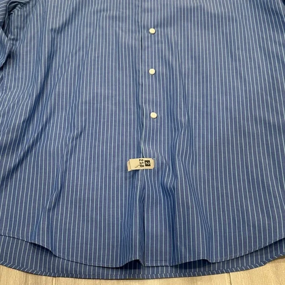 Ben Sherman Large 16.5 34-35 Blue Striped Button Down Shirt - Picture 6 of 10